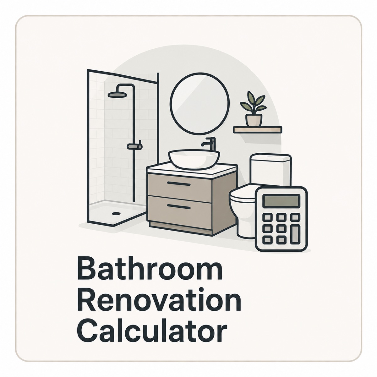 Bathroom renovation calculator thumbnail.