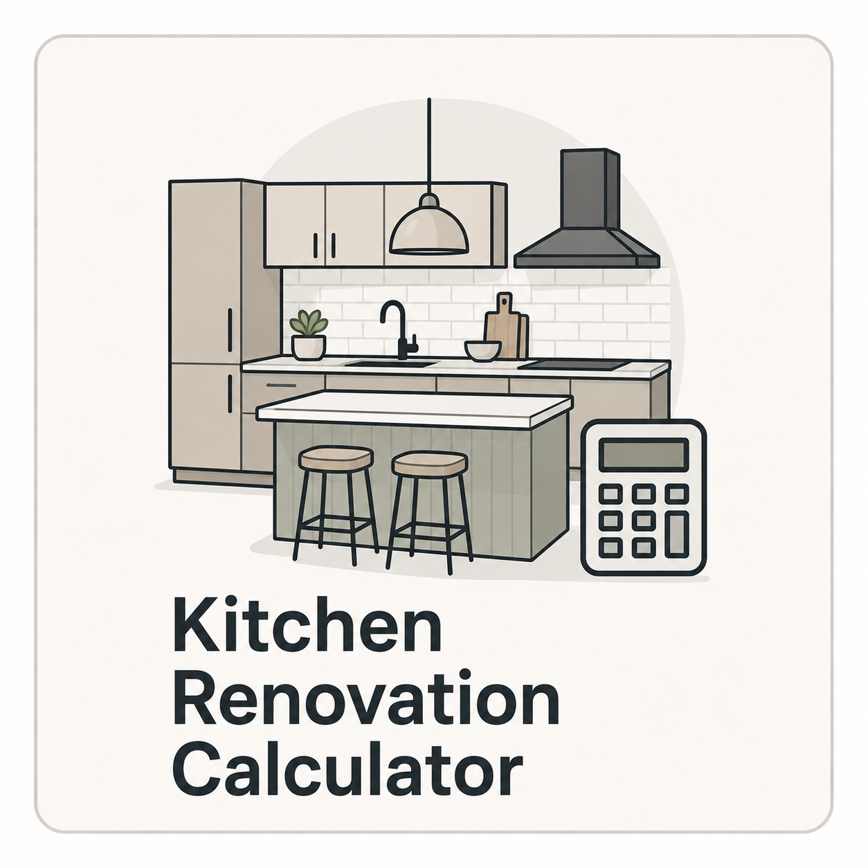 Kitchen renovation calculator thumbnail.