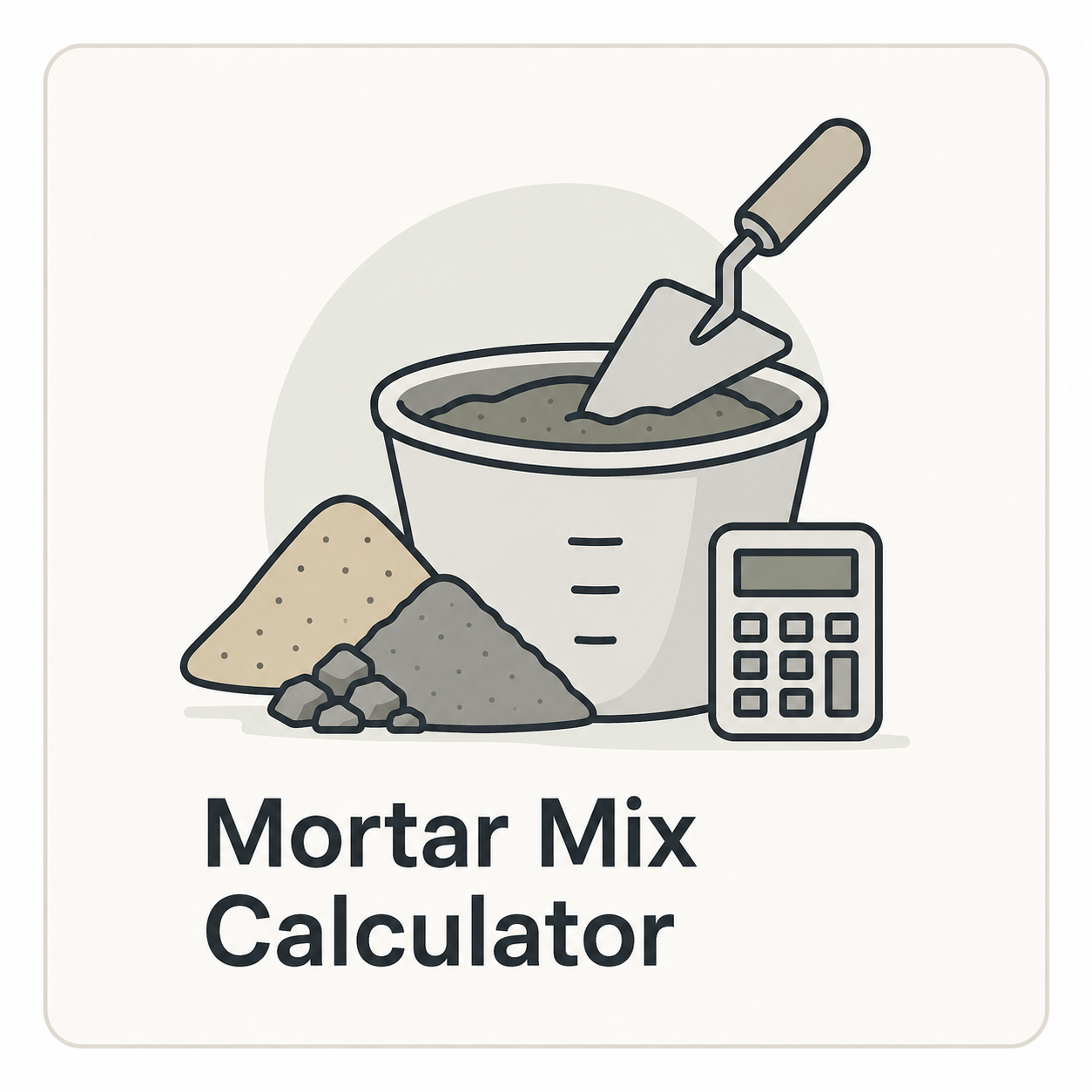 Mortar mix calculator thumbnail.
