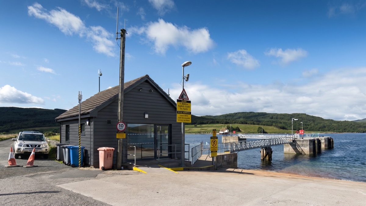 Infrastructure project image used as a previous works example at Colintraive Ferry.