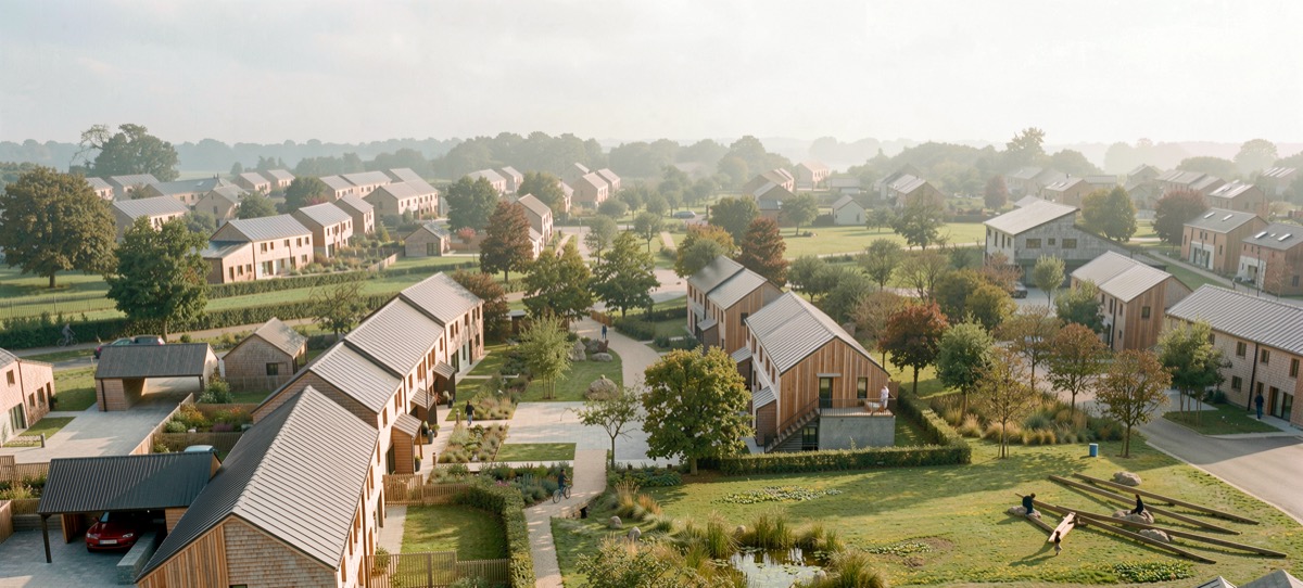 New build residential development image supporting new build estimating services.
